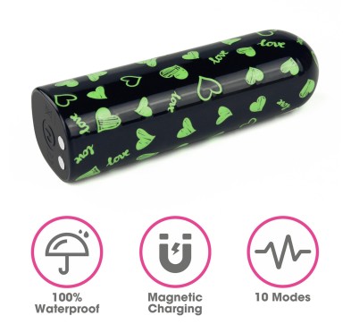 Rechargeable Glow-in-the-dark Heart Massager